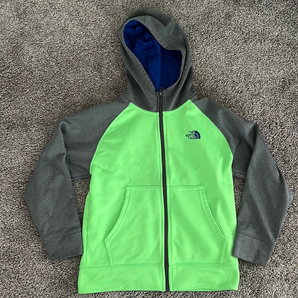 Northface kids zip up hoodie